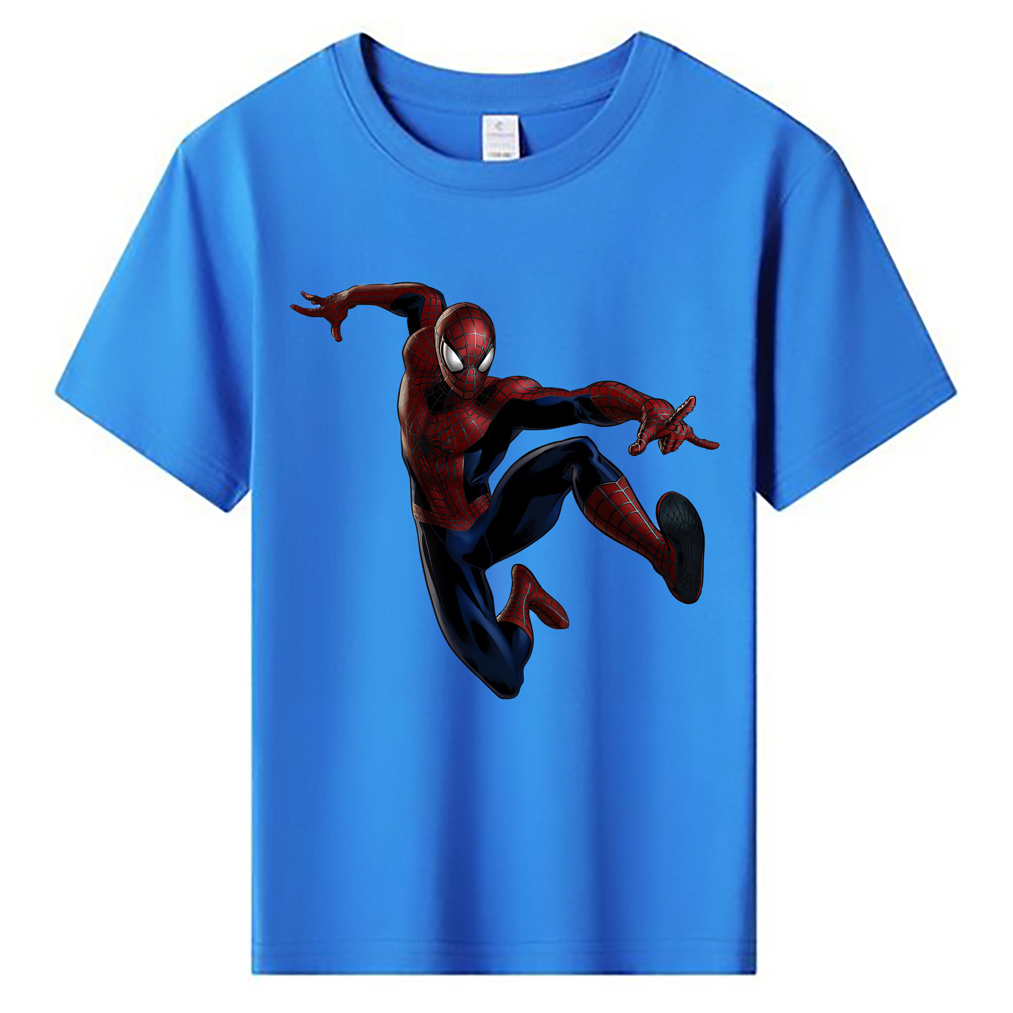 （画像用） Spider Man スパイダーマン 綿100％キッズTシャツ（フロントプリント）